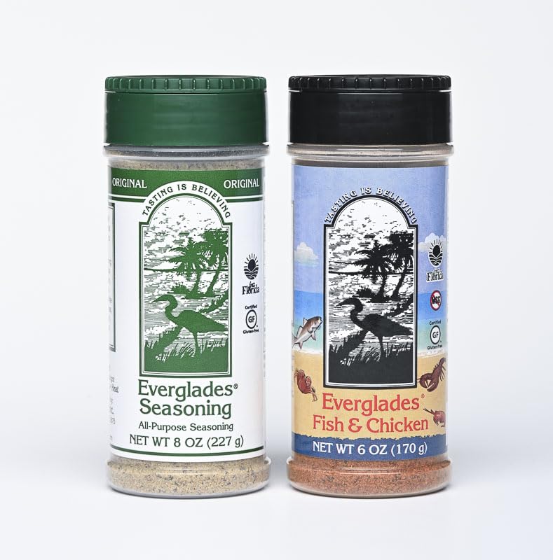 Everglades All Purpose Seasoning jar adds versatile flavor to meats and veggies