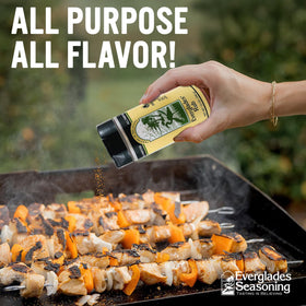 Everglades Rub Seasoning on beef rib elevates grilled flavor with smoky depth.