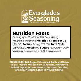 Everglades Rub Seasoning jar beside barbecue setup invites flavorful gatherings.