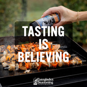 Everglades All Purpose Seasoning enhances grilled meats with a balanced crust