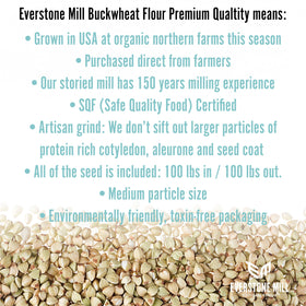 Everstone Mill Buckwheat Flour USA milled with 150 years heritage