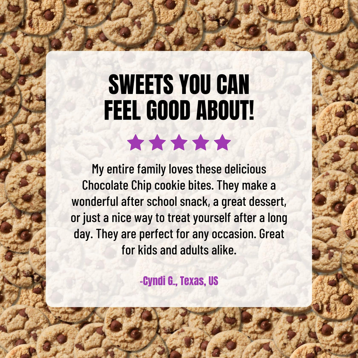 Every Body Eat Chocolate Chip Cookie Bites labeled allergy-friendly facility for safer classroom snacks