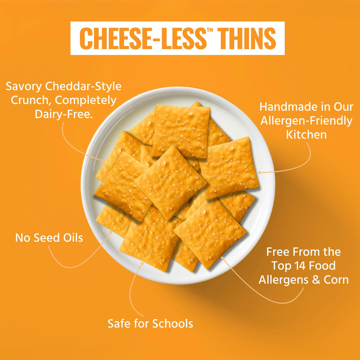 Every Body Eat crackers with dips, a snack board-ready option for gatherings.