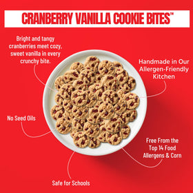 Every Body Eat Cranberry Vanilla Cookie Bites break-apart view for easy sharing