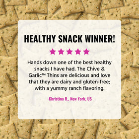 Every Body Eat crackers with hummus highlighting versatile dipping options.