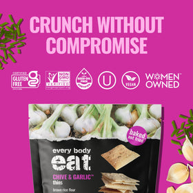 Every Body Eat two-pack crackers for convenient, on-the-go snacking.