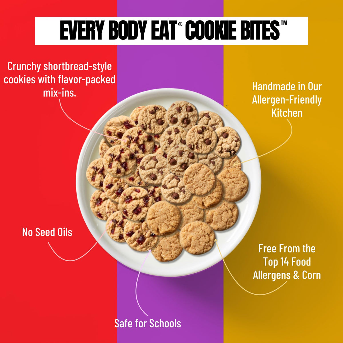 Every Body Eat Variety Pack box front, three gluten free flavors in one pack.