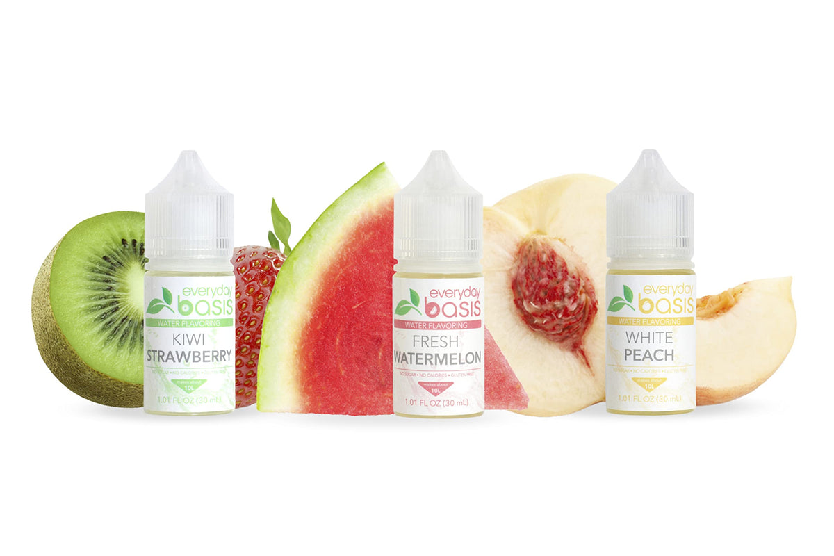 Everyday Basis water flavoring concentrated drops add bold taste with zero calories