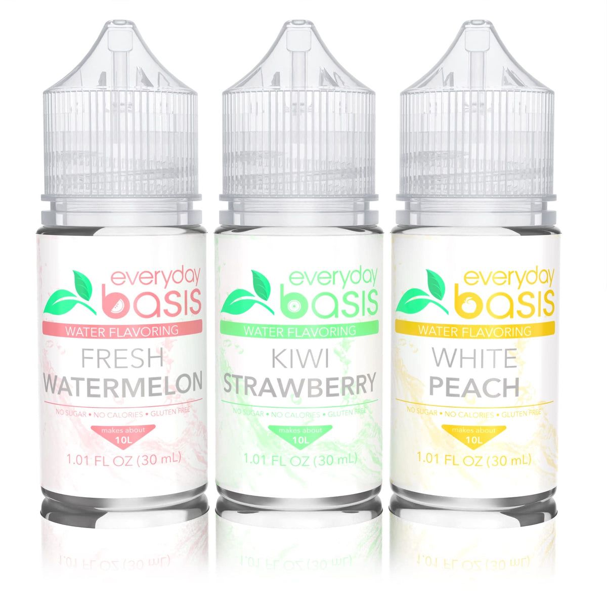 Everyday Basis water flavoring Summer Pack bottle open for quick, refreshing flavor mix