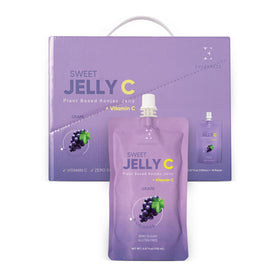EVERYDAZE Sweet Jelly C package front view, a convenient vegan snack in grape flavor.