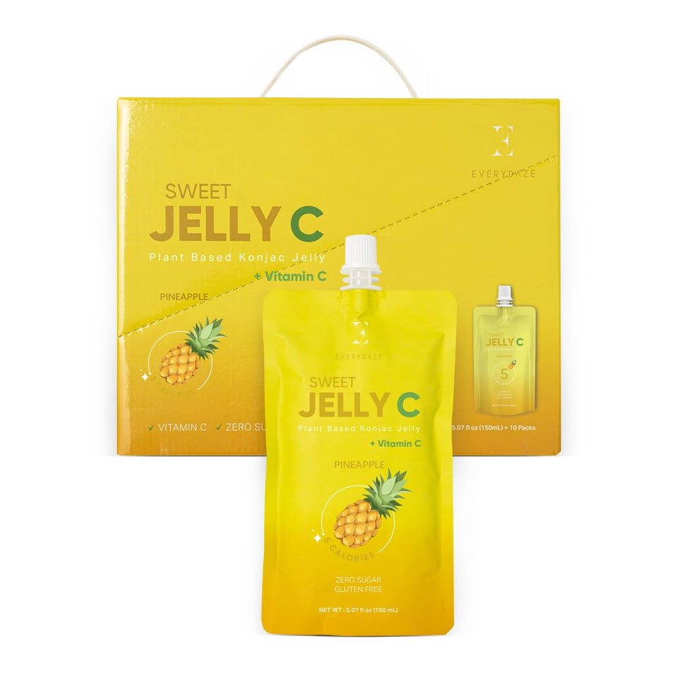 Everydaze Sweet Jelly C pineapple pack front, convenient on-the-go healthy snack.