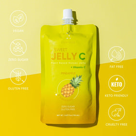 Everydaze Sweet Jelly C pineapple pack side, compact 10-pack box for travel.