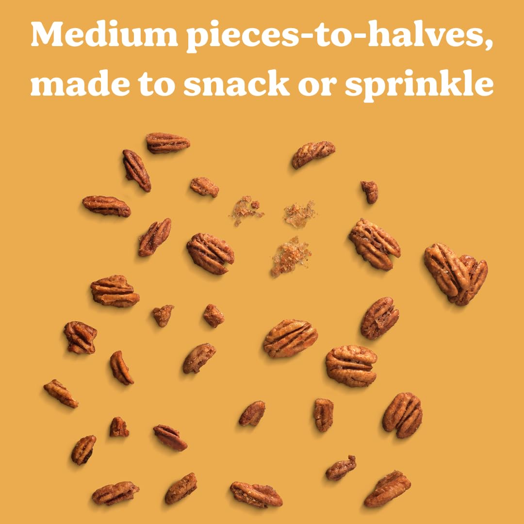 Evie's pecans roasted Texas-style, delivering bold crunch and rich flavor.