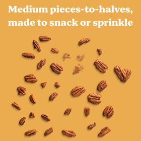 Evie's pecans roasted Texas-style, delivering bold crunch and rich flavor.