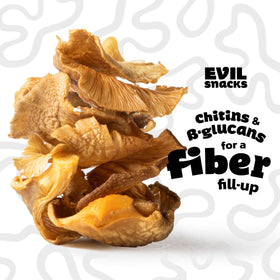 EVIL SNACKS Non-GMO Project Verified label on packaging for clean snacking