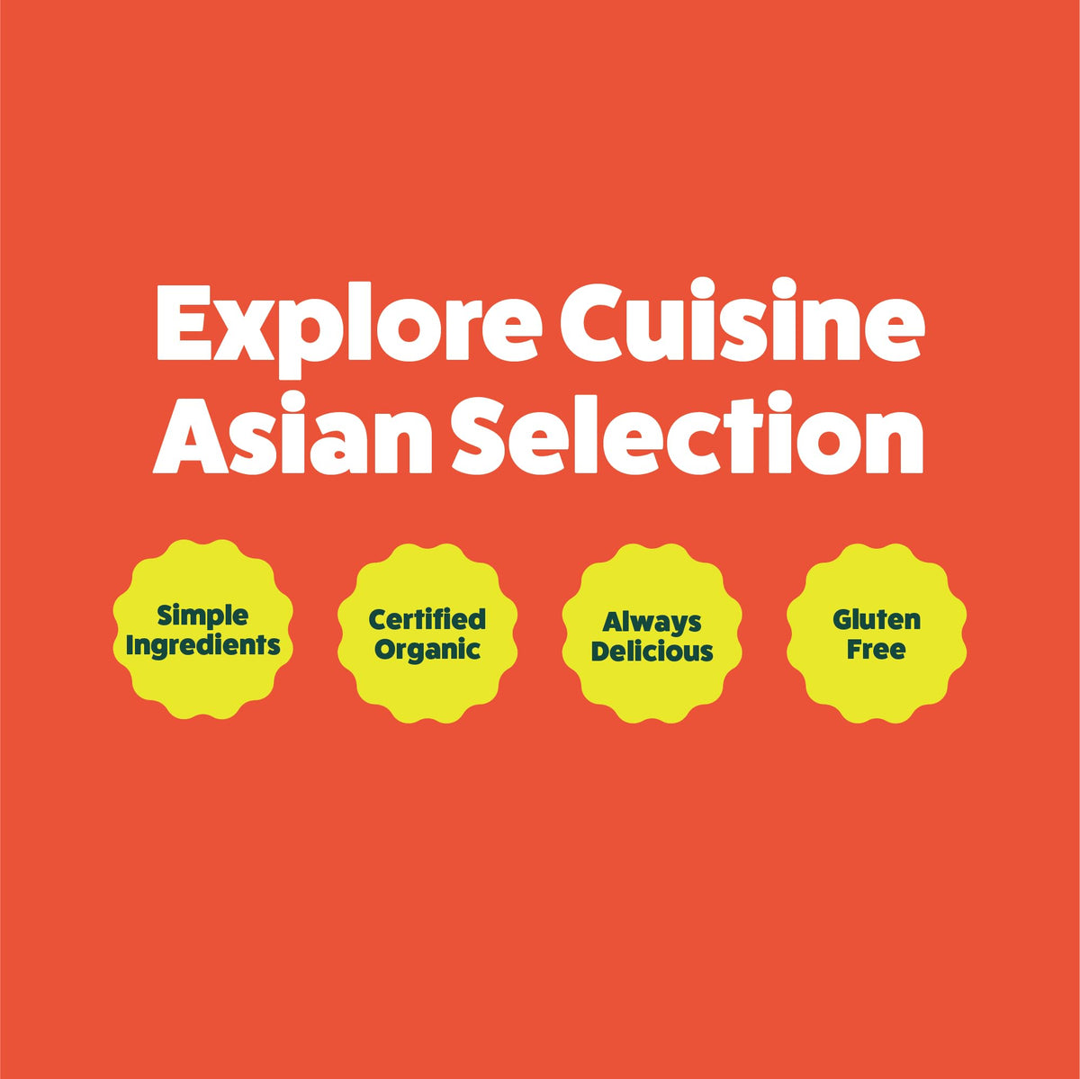 Explore Cuisine brown rice noodles closeup highlighting natural, single-ingredient goodness.