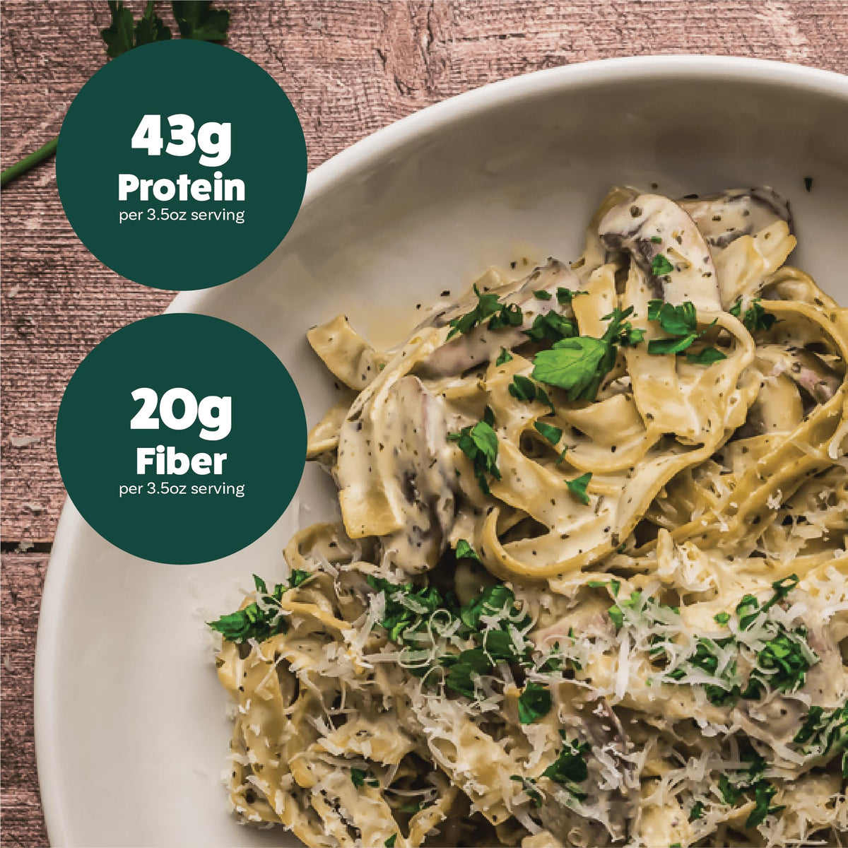 EXPLORE CUISINE Edamame & Mung Bean Fettuccine raw pasta bundle showcases protein-rich plant-based choice.
