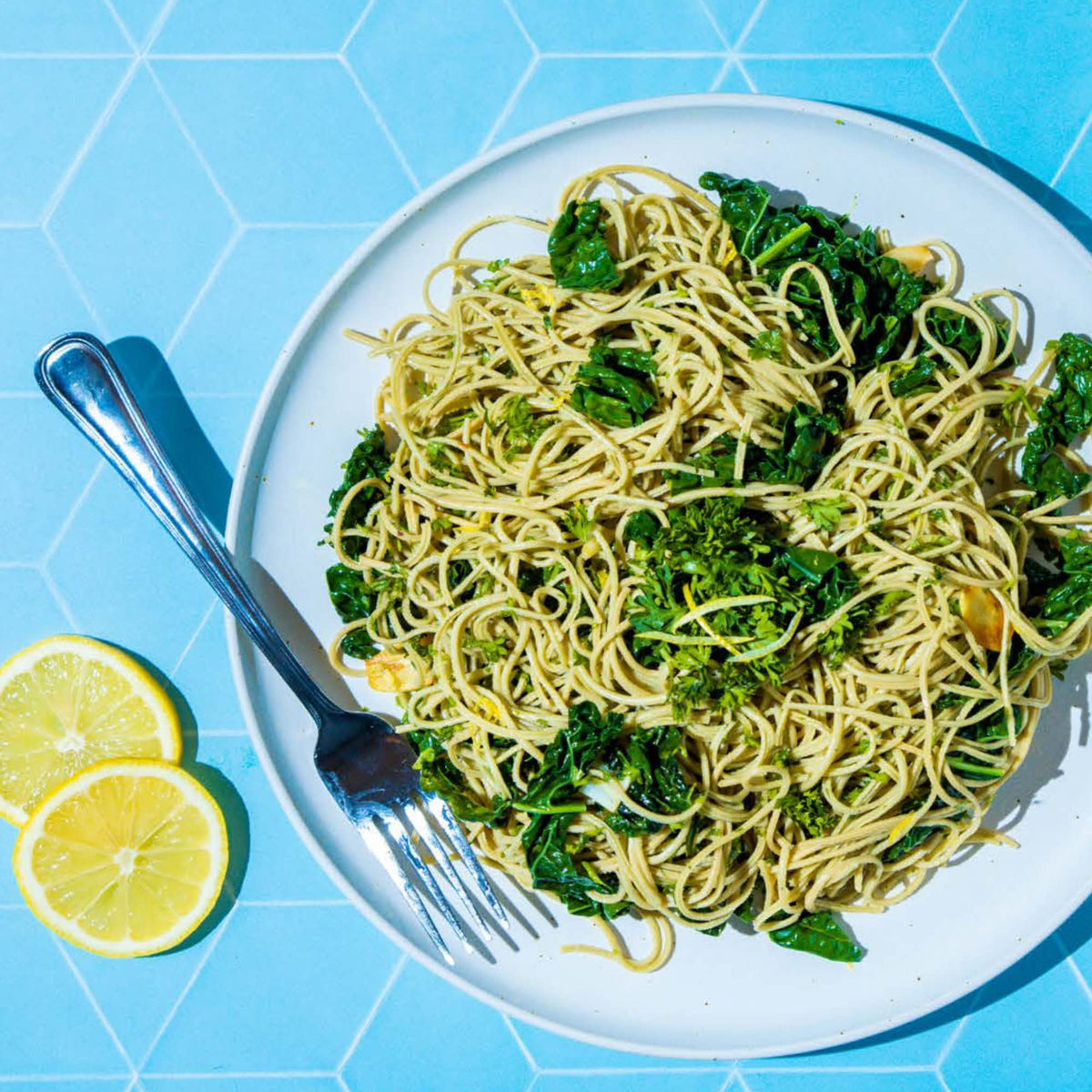 Explore Cuisine Edamame Spaghetti nutrition panel shows plant-based protein per serving