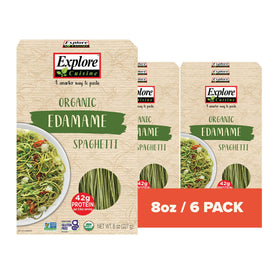 Explore Cuisine Edamame Spaghetti pack6-8oz—protein-rich vegan pasta for meals