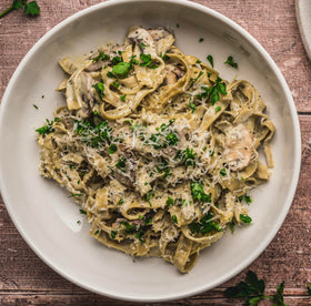 EXPLORE CUISINE Kitchen scene suggests easy, family-friendly pasta prep.