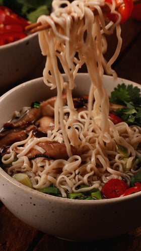 Explore Cuisine vegan and kosher certification with ready-to-cook noodles.