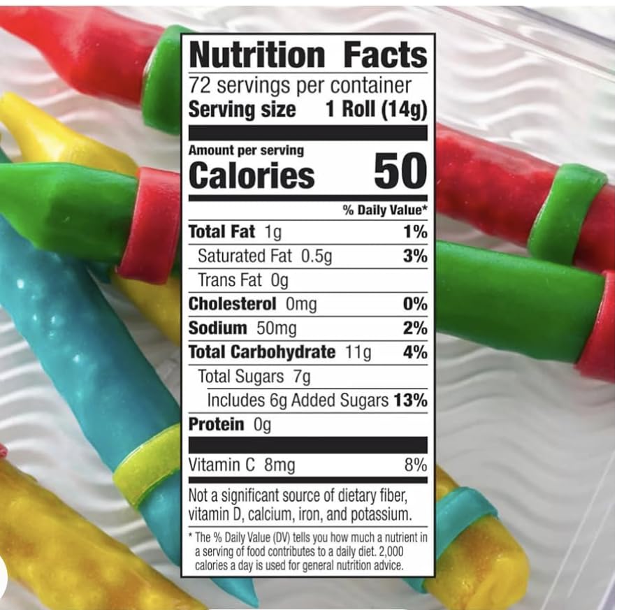 Express Minds Fruit Roll-Ups gluten- and gelatin-free claim label