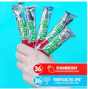 Express Minds Fruit Roll-Ups strawberry tie-dye roll close-up for playful flavor