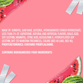 Extra Fruit Sensation Gum Watermelon close-up sticks appealing to flavor seekers