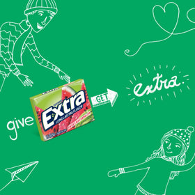 Extra Fruit Sensation Gum Watermelon sticks collection showcases bulk value for sharing