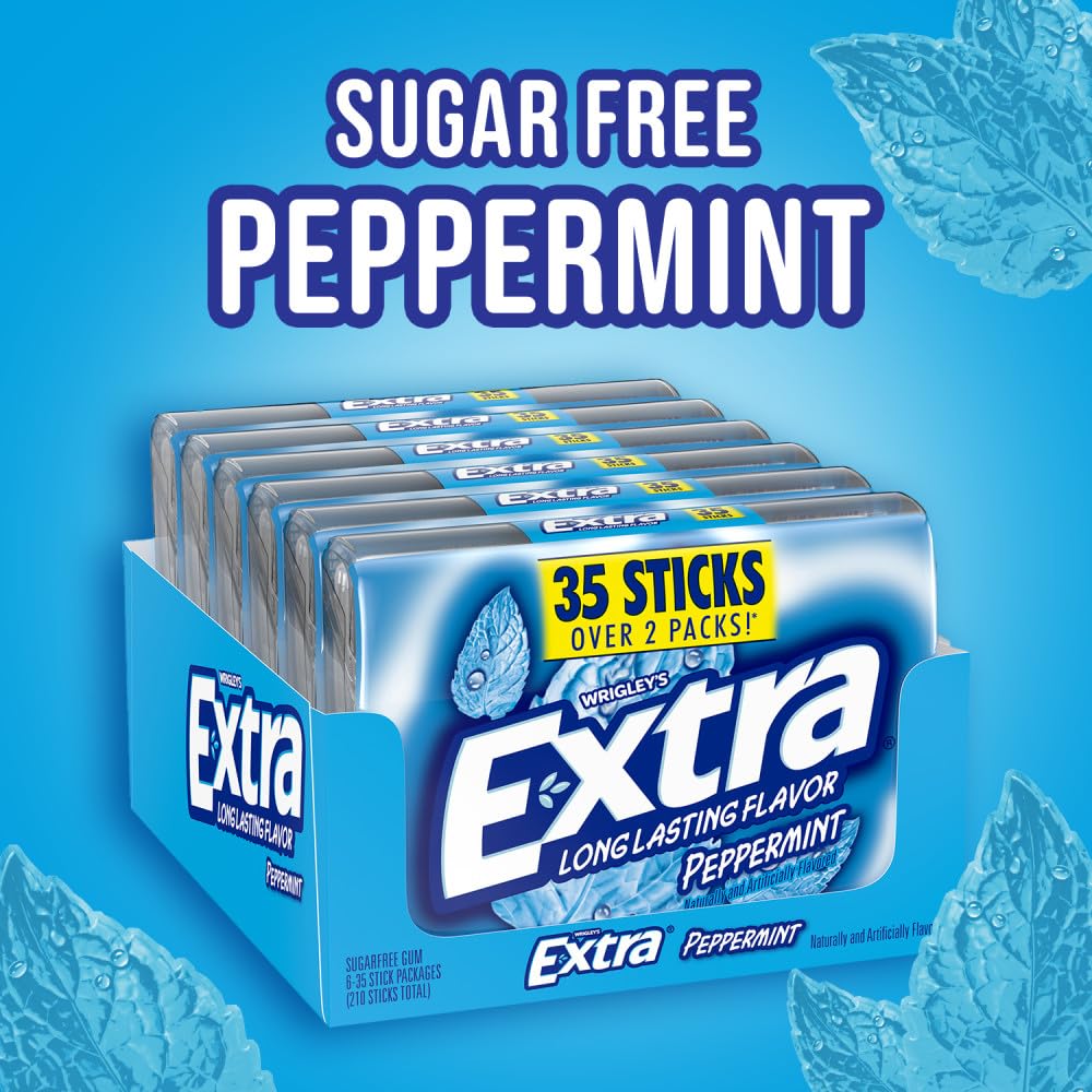 EXTRA Gum Mega Pack back view highlighting bulk value and convenience.