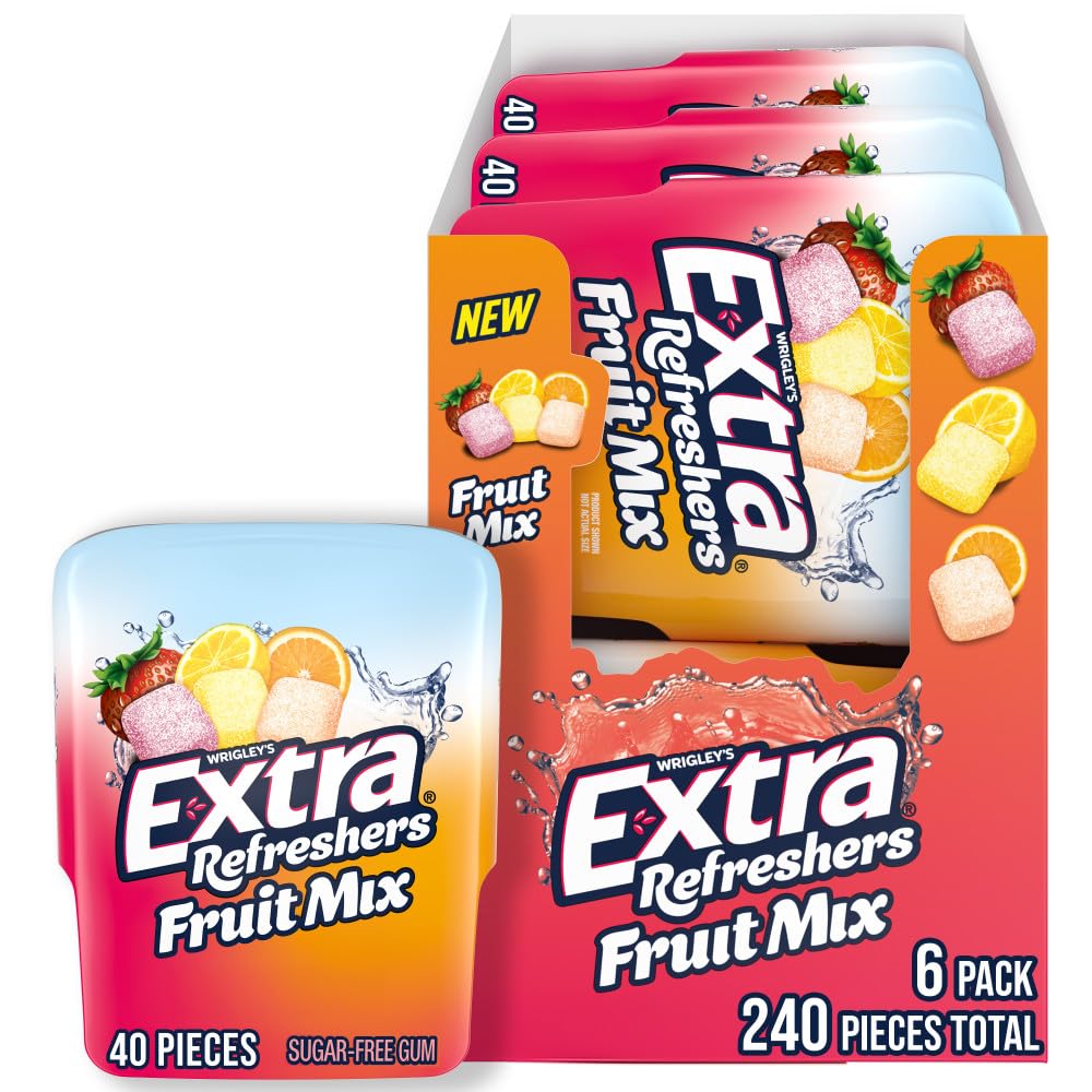 Extra Gum Refreshers bulk pack front view, ideal for parties and gatherings.