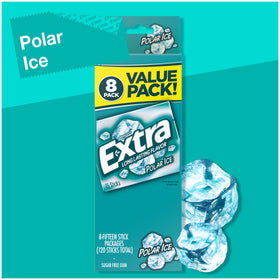 EXTRA Polar Ice gum carton six-pack displayed for bulk convenience at a glance