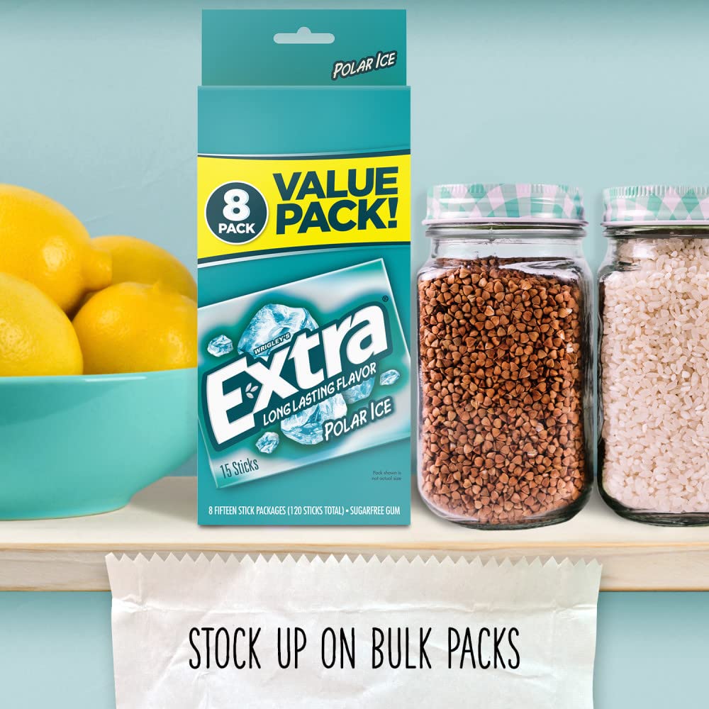 EXTRA Polar Ice open-pack reveals portable freshness for on-the-go use