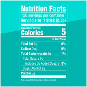 EXTRA Polar Ice sugar-free peppermint labeling for sugar-conscious choices