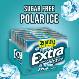 EXTRA Polar Ice Mega Pack back view showing bulk packaging details.