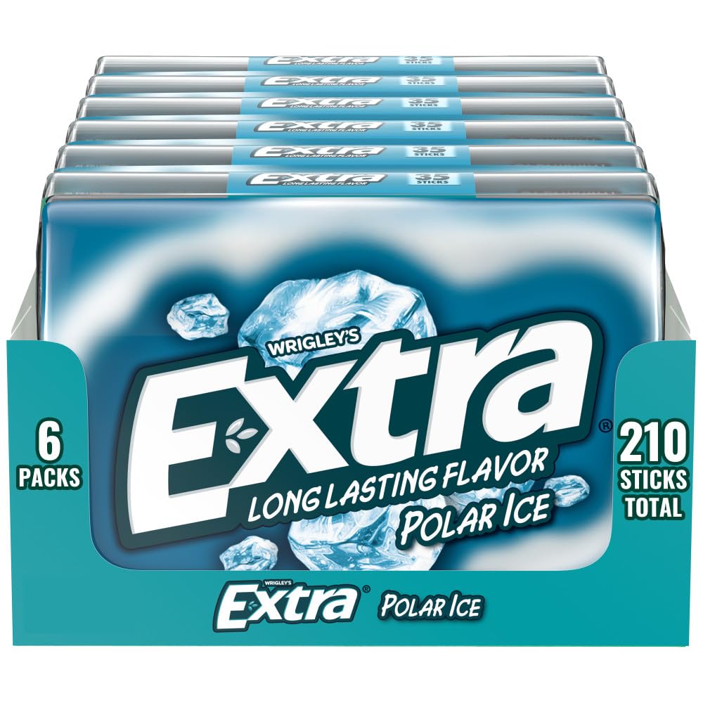 EXTRA Polar Ice Mega Pack front view with six 35-stick packs for sharing.