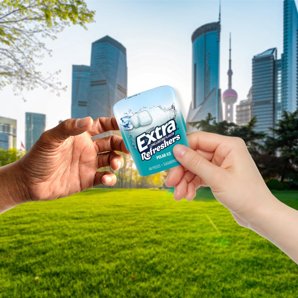 EXTRA Polar Ice gum 40 pieces per pack supports lasting freshness