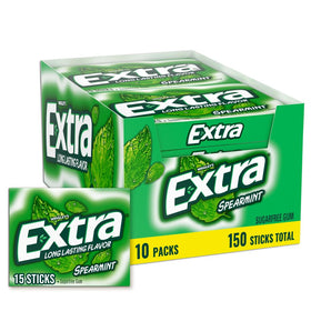 Extra Spearmint bulk gum pack for all-day freshness.