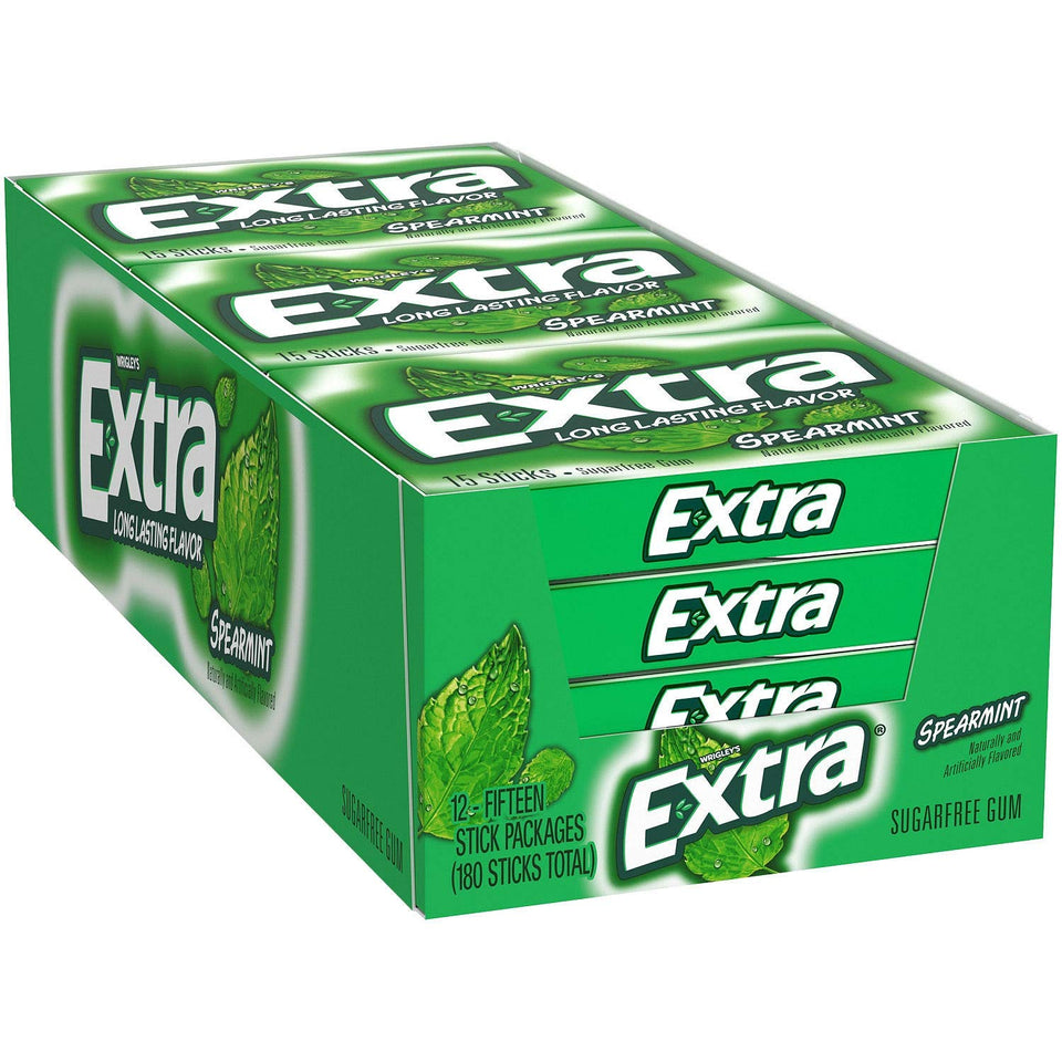 Extra Spearmint sugar-free gum pack ready for sharing fresh moments.