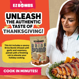 EZ Bombs brine kit dissolving in water for effortless prep