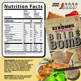 EZ Bombs meat soaking overnight for tender, juicy results