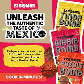 EZ Bombs pozole bomb powder brings bold flavor to quick pozole