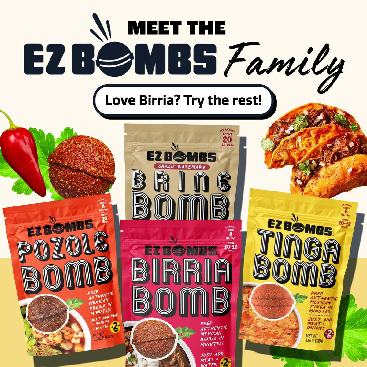 EZ Bombs ready-to-use mix streamlines weeknights with depth
