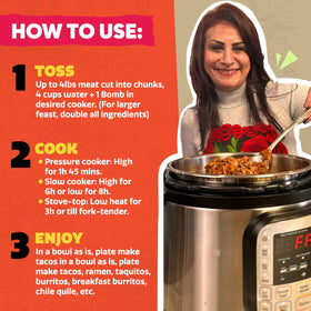 EZ Bombs spice pack gift box showcases authentic Mexican flavors