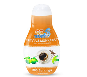 EZ-Sweetz two-pack bottles shown, highlighting convenient packaging and generous servings.