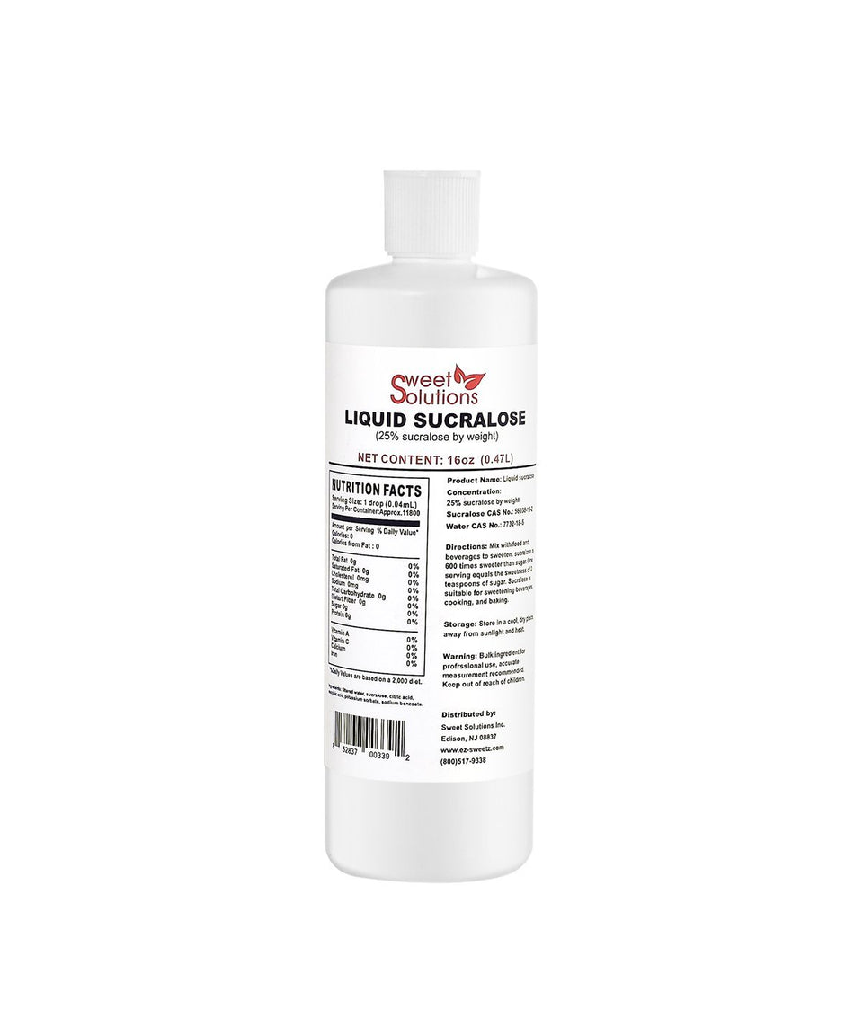 EZ-Sweetz bottle pour shows precise sweetness for beverages