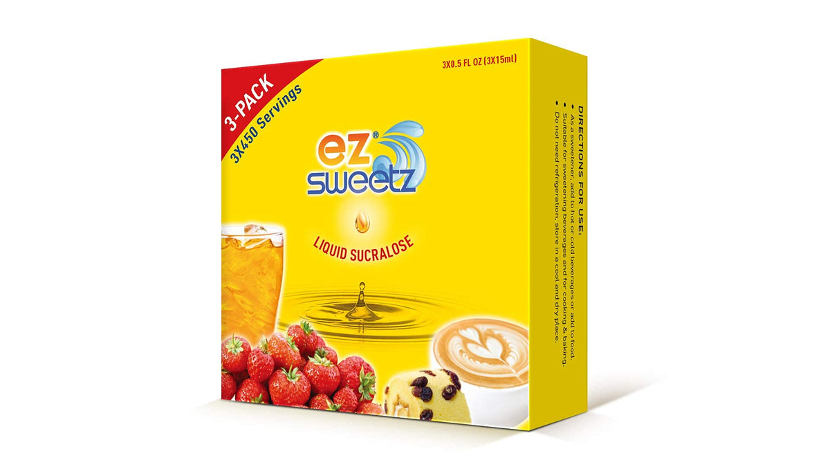 EZ-Sweetz bottle top view highlights a compact design for on-the-go use