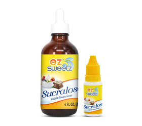 EZ-Sweetz 4 oz bottle for quick sugar-free sweetness in beverages.