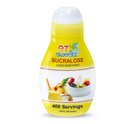 EZ-Sweetz liquid sweetener bottle front view for quick sugar-free sweetness in coffee
