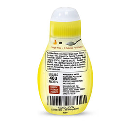 EZ-Sweetz liquid sweetener bottle side profile highlighting compact 1.05oz design for travel